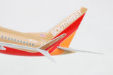 Southwest Herbert Kelleher N871HK Boeing 737 Max 8 in Desert Gold Livery 1/130 Scale Model with Stand by Skymarks