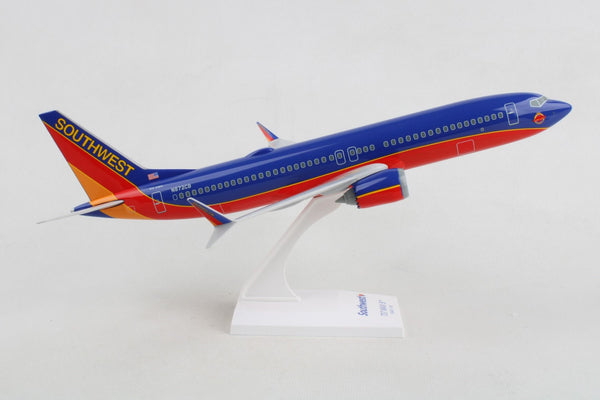 Southwest Colleen Barrett N872CB Boeing 737 Max 8 in Canyon Blue Livery 1/130 Scale Model with Stand by Skymarks