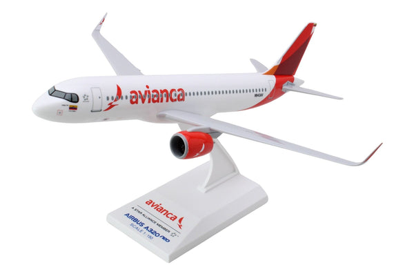 Skymarks Model Avianca Airbus A320 Neo 1/150 Scale Plane with Stand N943AV