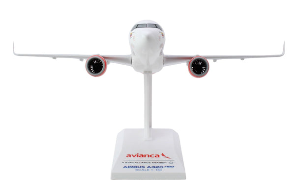 Skymarks Model Avianca Airbus A320 Neo 1/150 Scale Plane with Stand N943AV