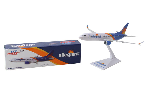 Skymarks Lite Allegiant Air Boeing 737-8200 1/200 Scale Model with Stand N811NV