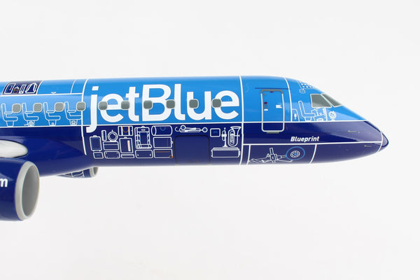 Skymarks JetBlue Embraer E190 1/100 Scale with Stand Blueprint Livery N304JB