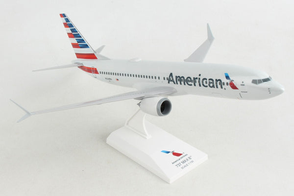 Skymarks American Airlines Boeing 737 Max 8 1/130 Scale Model with Stand N324RA