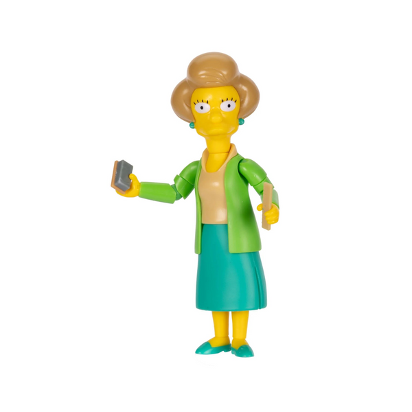 The Simpsons Jakks Pacific Edna Krabapple 5 inch Action Figure