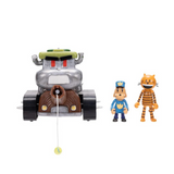 Jakks Pacific Dog Man Squirrel Shooter vehicle with 2 Figures