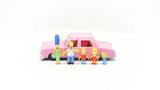 The Simpsons Family with Sedan Playset with 2.5" Figures by Jakks Pacific