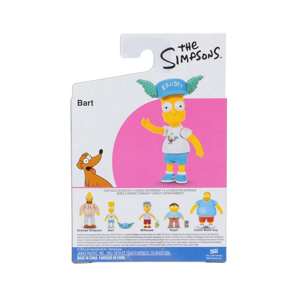 The Simpsons Jakks Bart with Krusty Hat 2.5-inch Figure