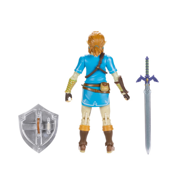Zelda, Breath of the Wild: Link 5-Inch tall Action Figure with Master Sword and Shield