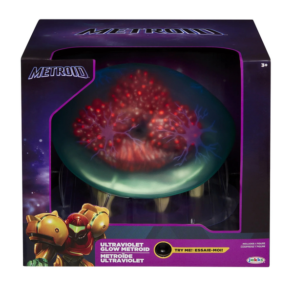 Nintendo Ultraviolet Glow Metroid 6 Inch Action Figure with Integrated LED