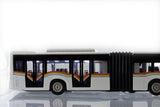 WHITE 11.5" Diecast Articulated Bus with Lights and Sound (NO BOX)