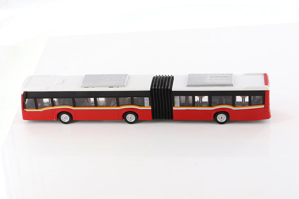 RED 11.5" Diecast Articulated Bus with Lights and Sound (NO BOX)