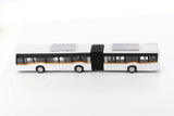 WHITE 11.5" Diecast Articulated Bus with Lights and Sound (NO BOX)