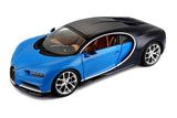 Bugatti Chiron Blue 1/18th Scale Diecast Model by Burago