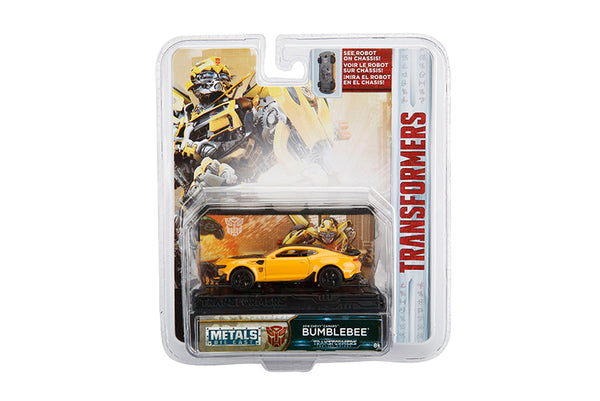 Transformers 1/64 Scale Bumblebee 2016 Chevy Camaro Diecast Car with Display by Jada