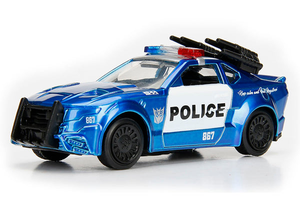 Transformers 1/64 Scale Barricade Custom Police Diecast Car with Display by Jada