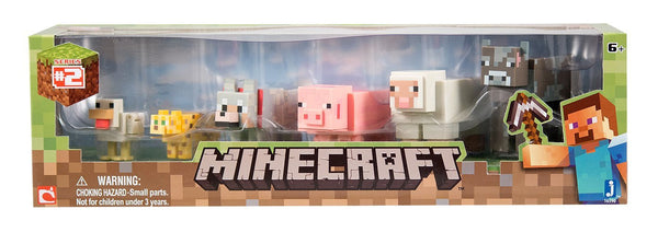 Minecraft Core Animal 6-Pack (Chicken, Ocelot, Tame Wolf, Pig, Sheep, Cow)