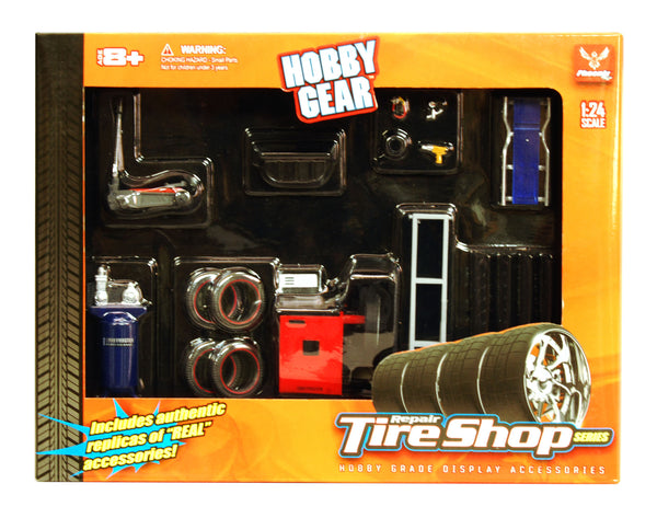 Hobby Gear 1:24 Scale Tire Shop Diorama Set