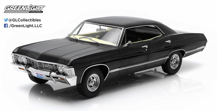 1967 Chevrolet Impala Sport Sedan Black with Sam and Dean