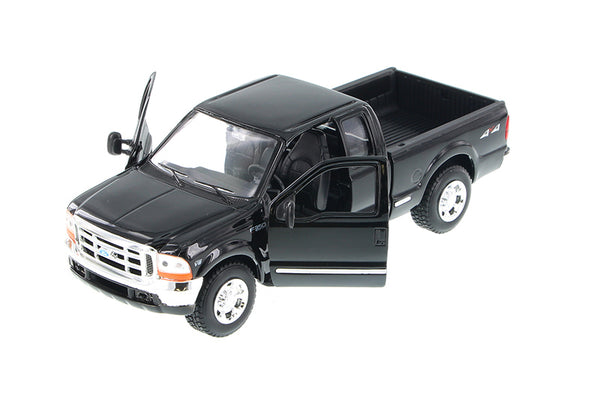 Black 1999 Ford F-350 Pick Up 1/24 Scale Diecast Model with Window Box