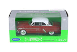 Red 1953 Ford Crestline Victoria 1/24 Scale Diecast Model with Window Box by Welly