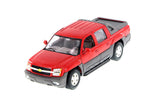 Red 2002 Chevrolet Avalanche Pick Up 1/24 Scale Diecast Model