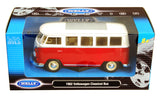 Red & White 1963 Volkswagen T1 Bus 1/24 Scale Diecast Model by Welly