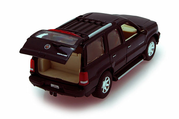 Black 2002 Cadillac Escalade SUV 1/24 Scale Diecast Model with Window Box