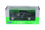 Black 1965 Chevrolet Impala SS396 1/24 Scale Diecast Model Car by Welly