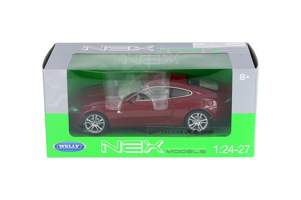 Red Jaguar XK Coupe 1/24 Scale Diecast Model Car by Welly