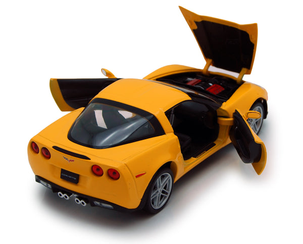 Yellow 2007 Chevy Corvette 1/24 Scale Diecast Model by Welly