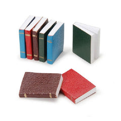 Miniature - Assorted Color Books - 0.75 inches - 8 pieces