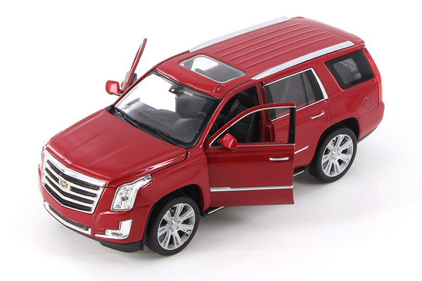 Red 2017 Cadillac Escalade SUV 1/24 Scale Diecast Model with Window Box