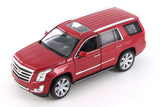 Red 2017 Cadillac Escalade SUV 1/24 Scale Diecast Model with Window Box