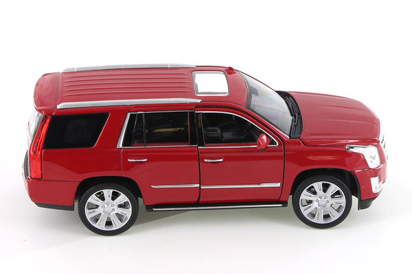 Red 2017 Cadillac Escalade SUV 1/24 Scale Diecast Model with Window Box