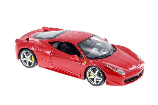 Red Ferrari 458 Italia 1/24 Scale Diecast Model by Burago