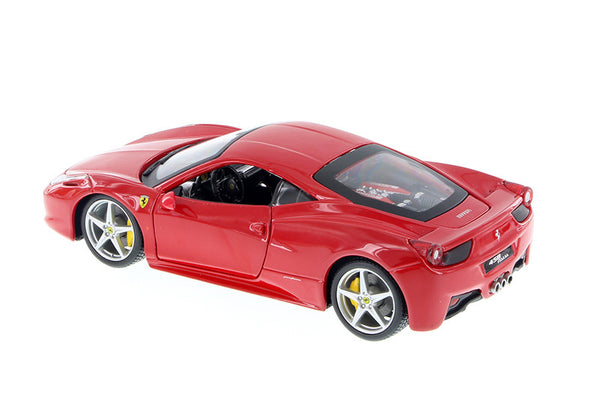 Red Ferrari 458 Italia 1/24 Scale Diecast Model by Burago