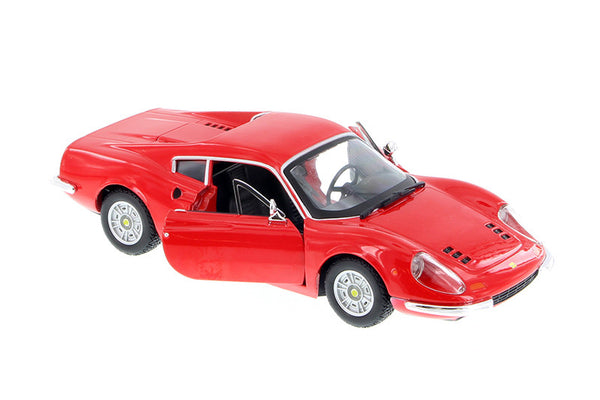 Red Ferrari 246 GT 1/24 Scale Diecast Model by Burago