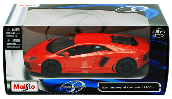 Orange Lamborghini Aventador LP 700-4 1/24th Scale Diecast Model