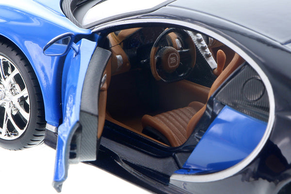Bugatti Chiron Blue 1/24th Scale Diecast Model