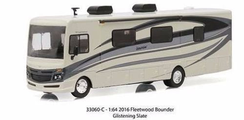 2016 Glistening Slate Fleetwood Bounder Motorhome 1/64 Scale Diecast Model