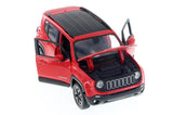 Red 2017 Jeep Renegade 1/24 Scale Diecast Model Car