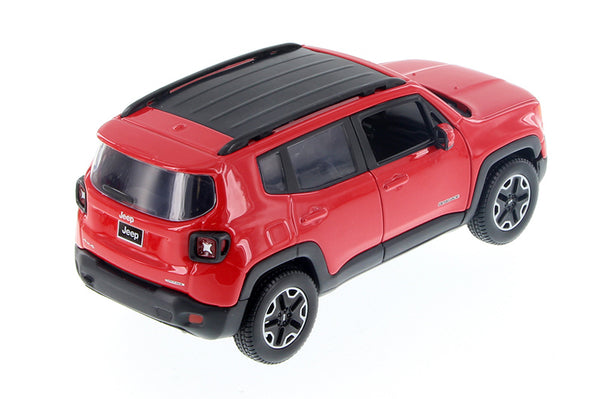 Red 2017 Jeep Renegade 1/24 Scale Diecast Model Car