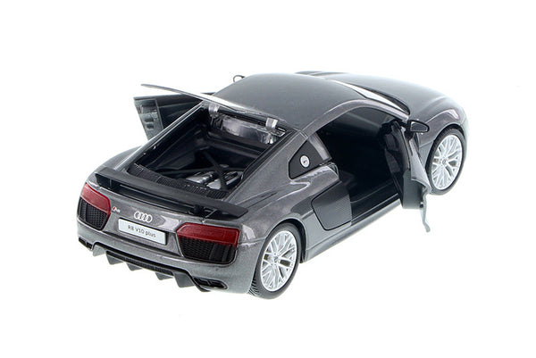 Grey Audi R8 V10 Plus 1/24 Scale Diecast Model by Maisto