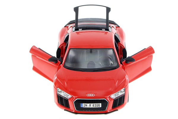 Red Audi R8 V10 Plus 1/24 Scale Diecast Model by Maisto