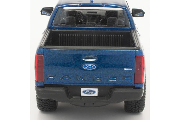 Dark Blue 2019 Ford Ranger Lariat Sport 1/27 Scale Diecast Model