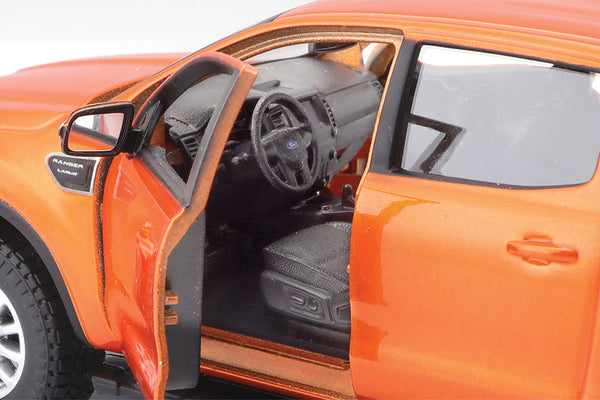 Orange 2019 Ford Ranger Lariat 1/27 Scale Diecast Model