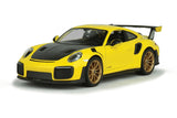 Yellow 2018 Porsche 911 GT2 RS 1/24 Scale Diecast Model