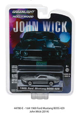 1969 Ford Mustang BOSS 429 from John Wick 1/64 Scale Diecast Car
