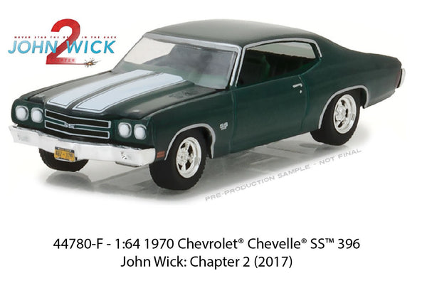 1970 Chevrolet Chevelle SS from John Wick 2 1/64 Scale Diecast Car