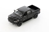 1/46 Scale Black 2019 Dodge Ram 1500 PickUp Diecast Toy with Pullback Action